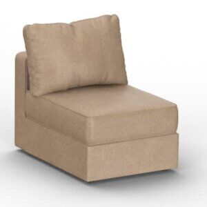 Lovesac Deep Seat Cover Set: Taupe Combed Chenille